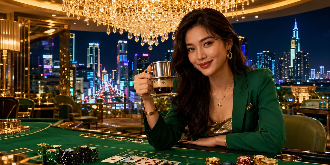 Người chơi baccarat tại Hồ Chí Minh thư giãn với tách cà phê và giữ cân bằng cuộc sống