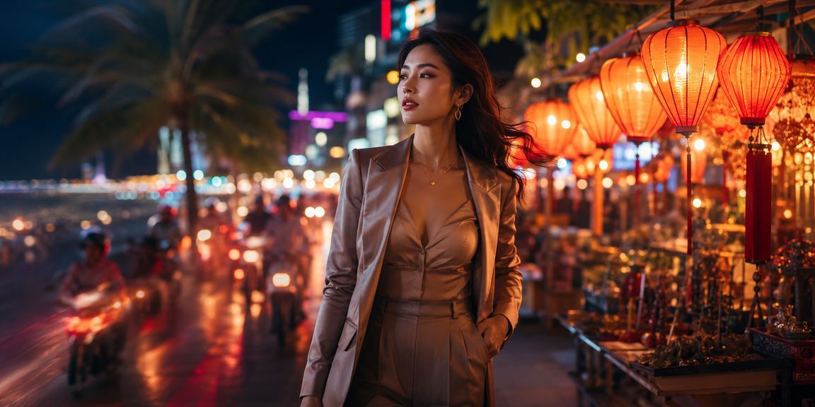 Chợ đêm Phú Quốc lung linh ánh đèn – không khí lý tưởng để trải nghiệm ưu đãi VIP vinawin