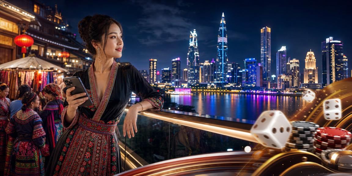 Người dùng tại Sapa thực hiện giao dịch tài chính trên điện thoại di động với nền núi rừng Tây Bắc